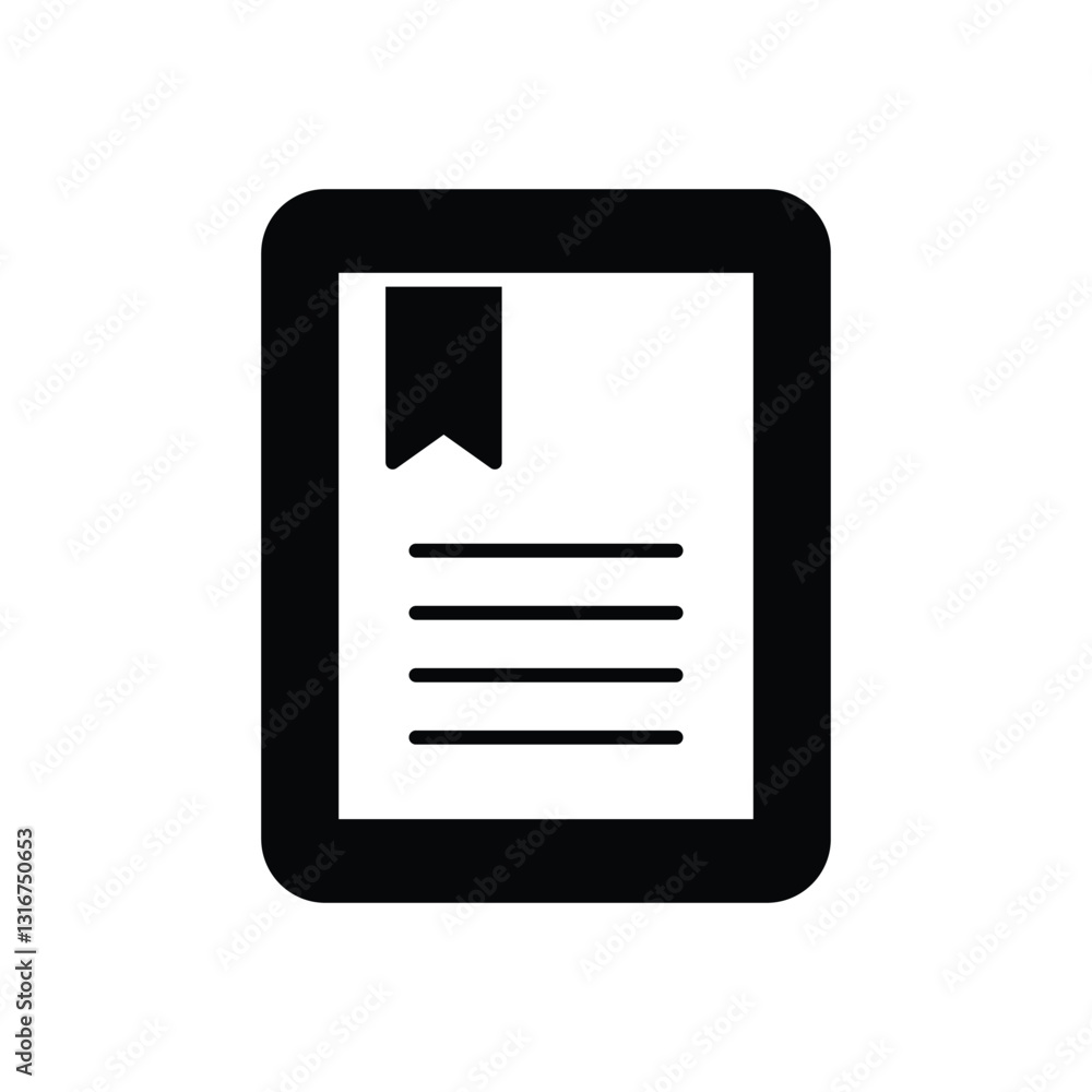 E-reader stock illustration E-reader stock illustration