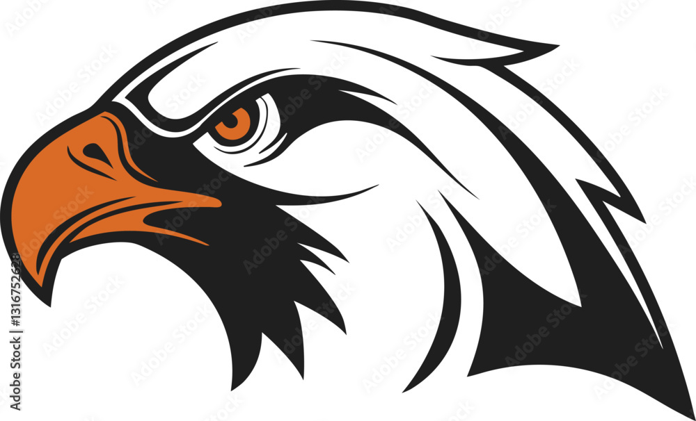 Fototapeta premium stylized Eagle Head Logo Illustration EPS Download