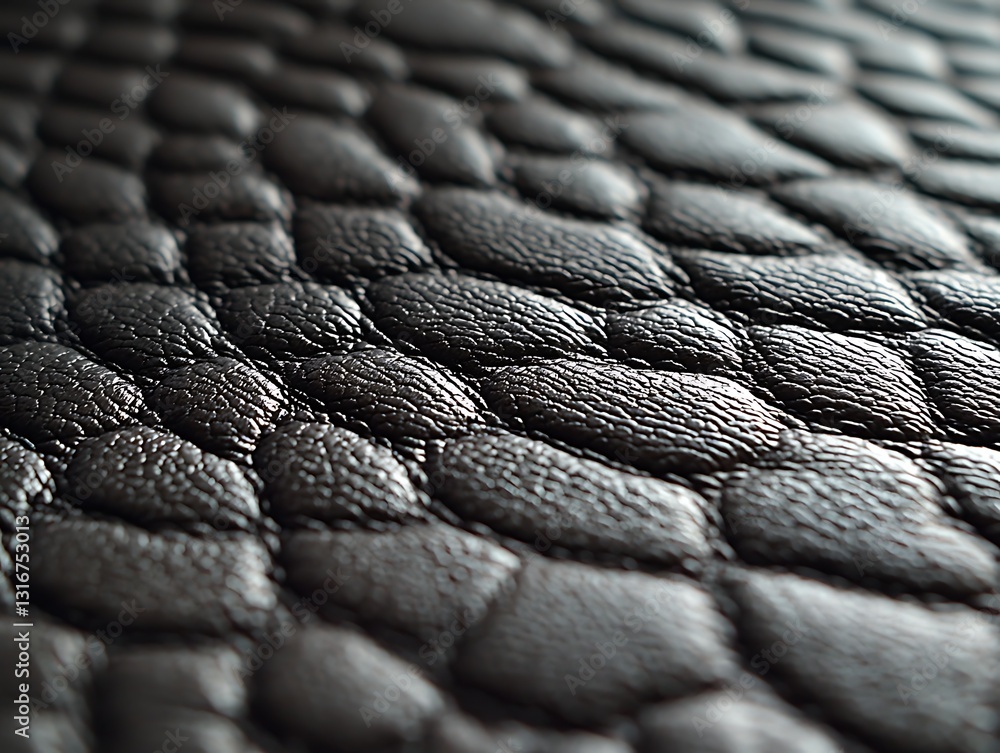 Close-up textured dark leather surface Close-up textured dark leather surface