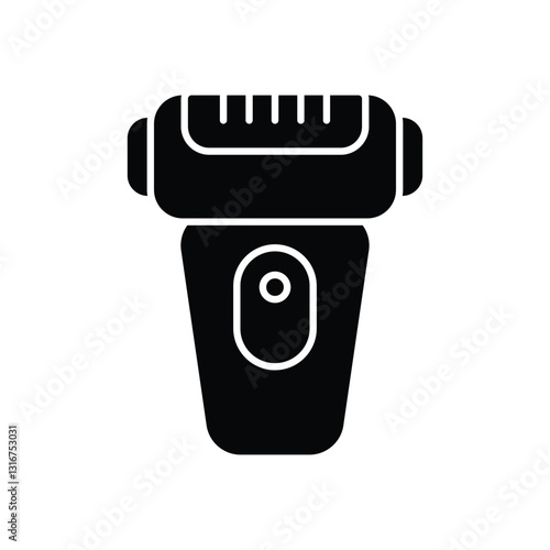 Electric shaver stock illustration