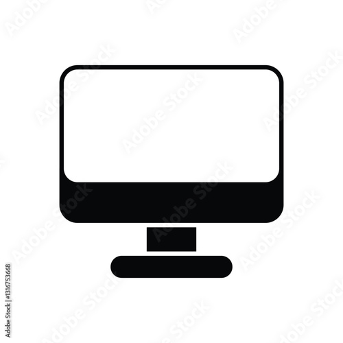 Monitor stock illustration