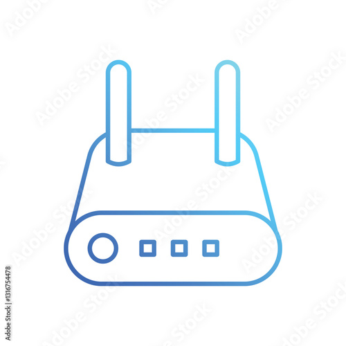 Router stock illustration