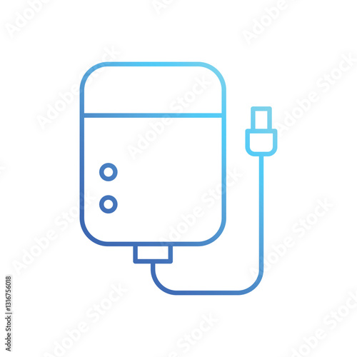 External hard drive stock illustration