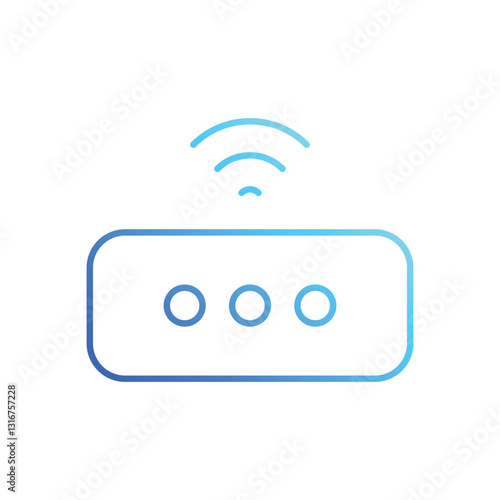Streaming device stock illustration
