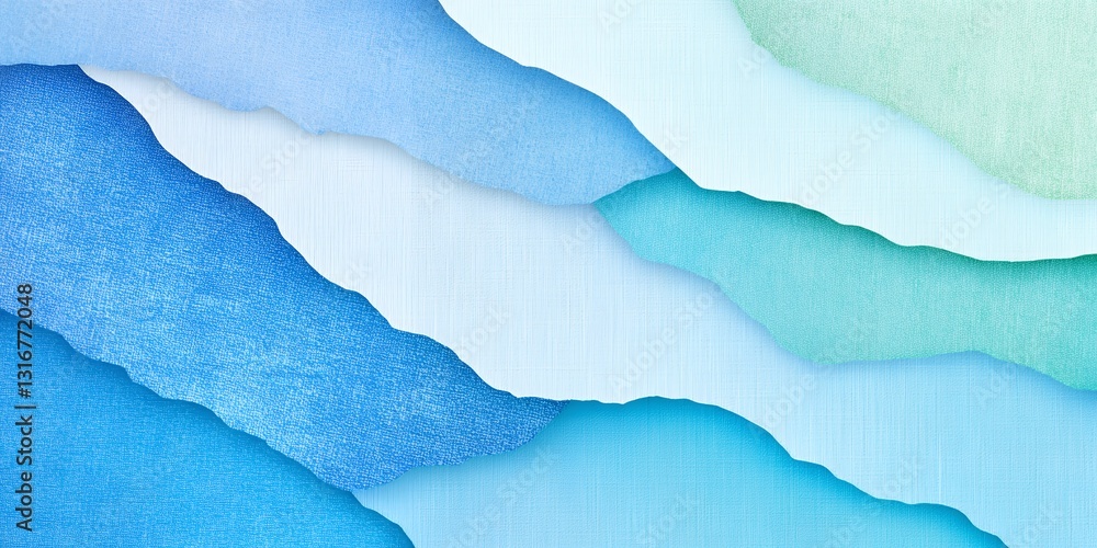 Abstract Layered Blue and Green Wave Background Abstract Layered Blue and Green Wave Background