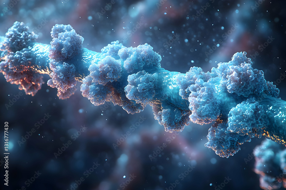 Fototapeta premium Complex Dna Structure Visualization