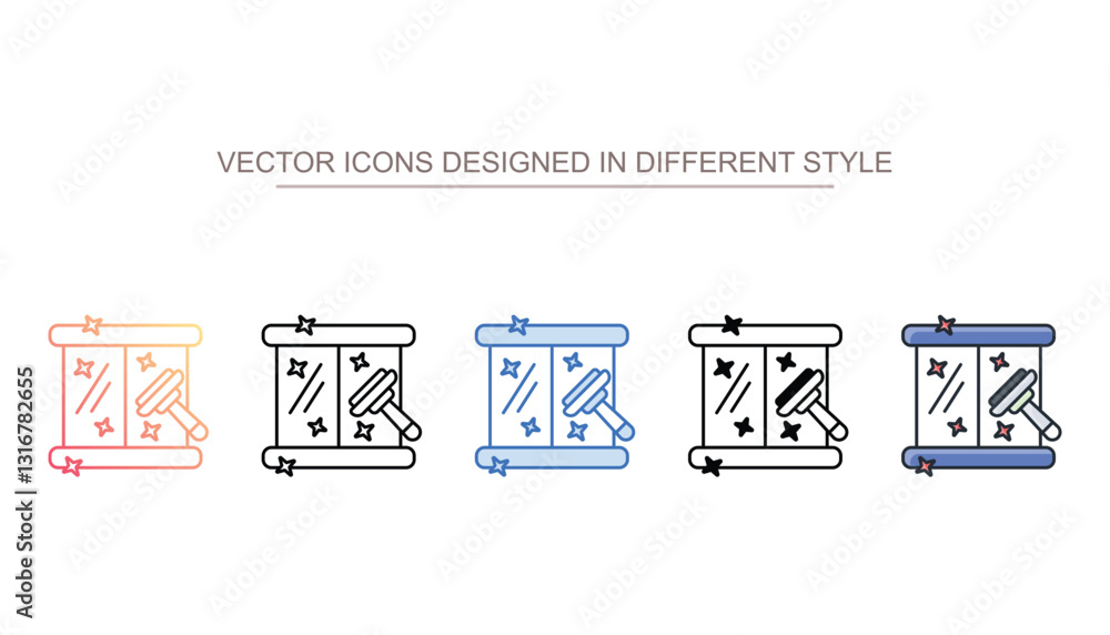 Window Washing icon design with white background stock illustration Window Washing icon design with white background stock illustration