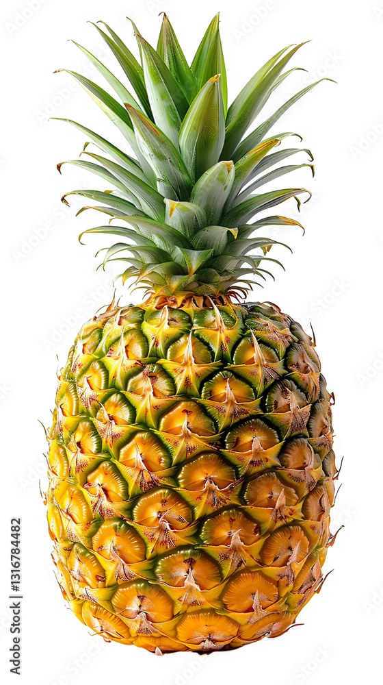 Fototapeta premium A Vibrant Pineapple: Tropical Fruit Close-Up