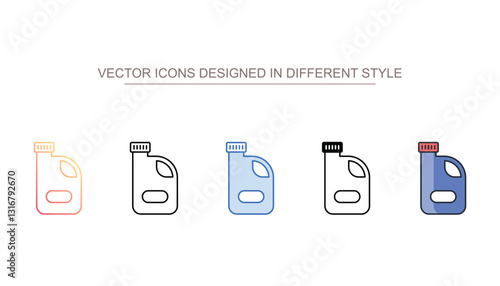 Sodium Hypochlorite icon design with white background stock illustration