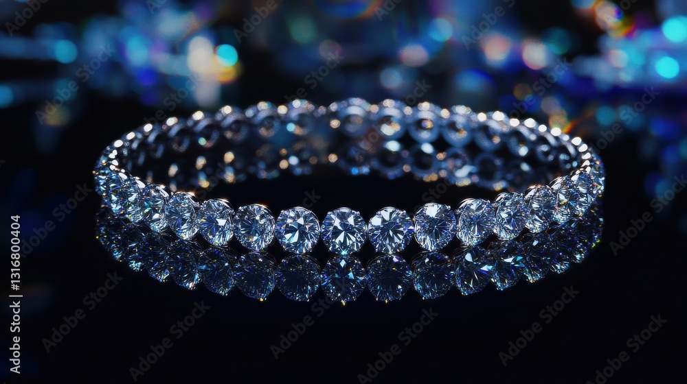 Luxury Diamond Choker on Black Glass Luxury Diamond Choker on Black Glass