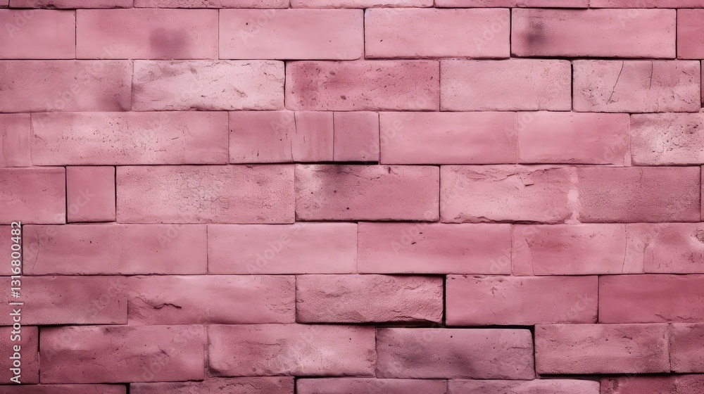 Fototapeta premium garden pink bricks