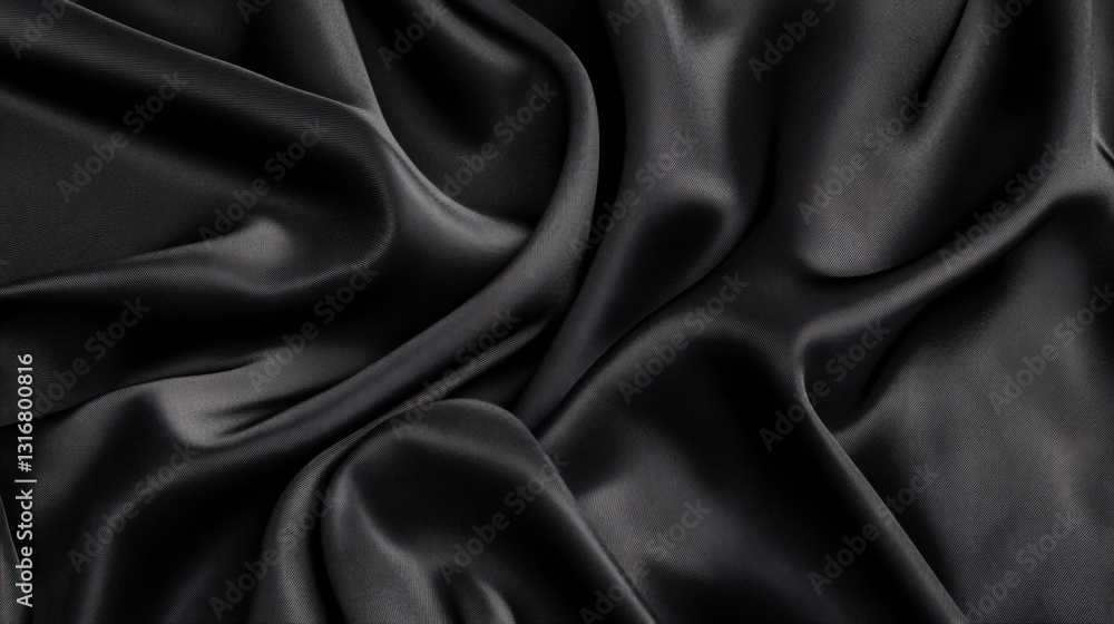 Professional Black Silk Background Texture for Design and Decoration Professional Black Silk Background Texture for Design and Decoration