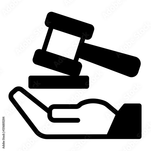 Legal Service Icon - Mixed Style - Help and Support