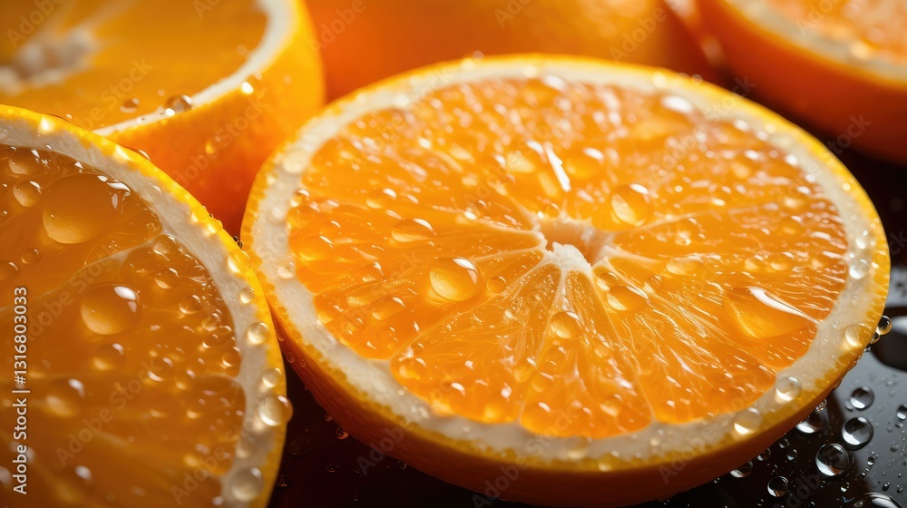 segments closeup orange fruit segments closeup orange fruit