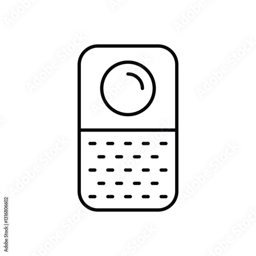 Doorbell camera stock illustration