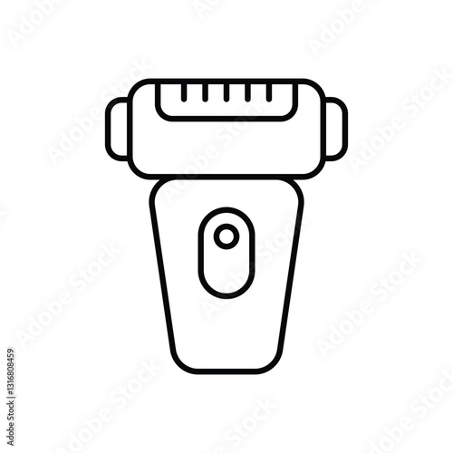 Electric shaver stock illustration