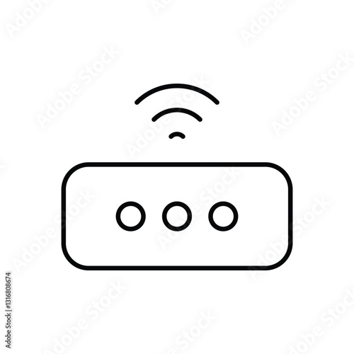 Streaming device stock illustration