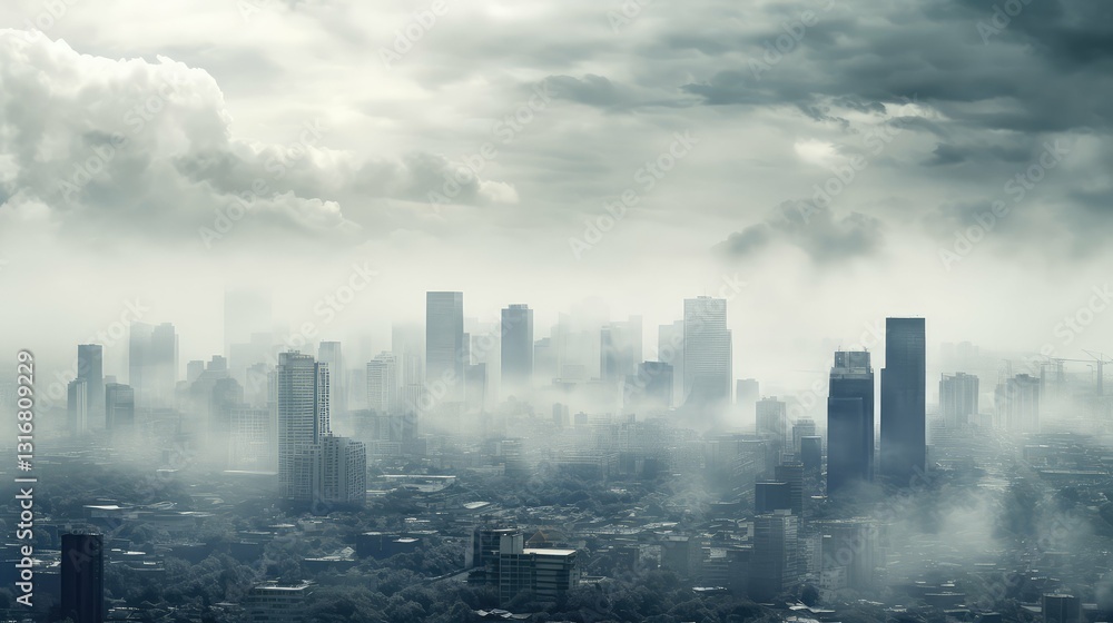 Fototapeta premium smog emissions carbon