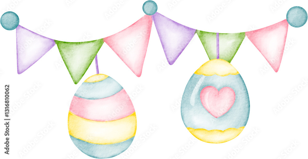 Obraz premium easter day flag