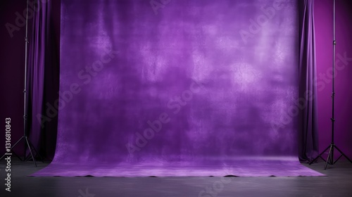 vibrant purple studio background
