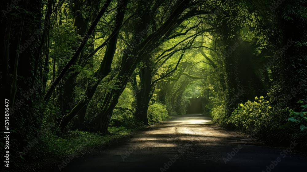 Fototapeta premium atmosphere green lighting