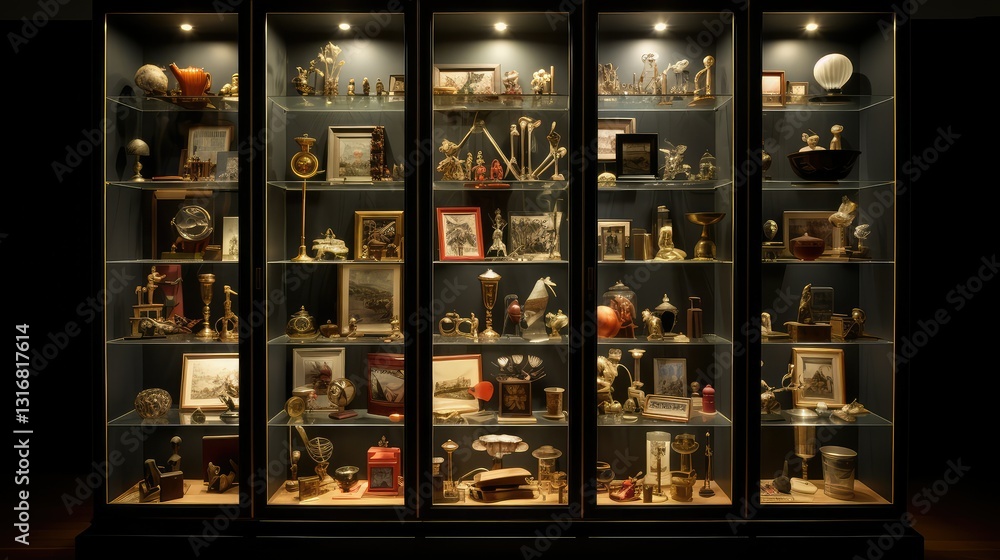 Fototapeta premium display cabinet light
