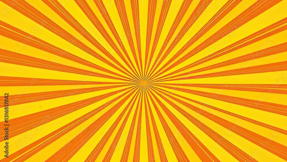Bright Sunburst Background Yellow Orange Radial Stripes Texture Bright Sunburst Background Yellow Orange Radial Stripes Texture