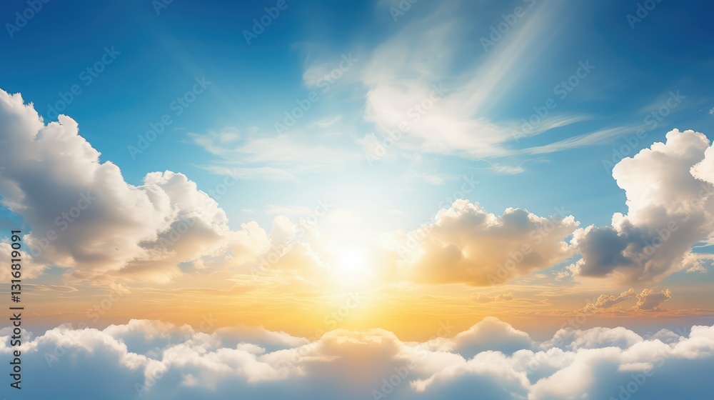 Fototapeta premium sky cloud with sun
