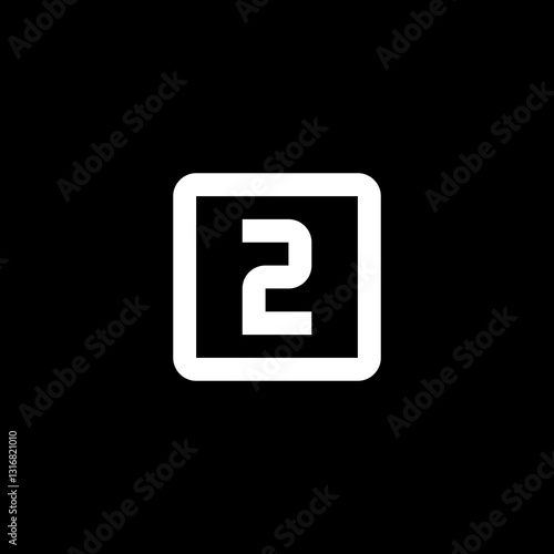 Number Two Icon
