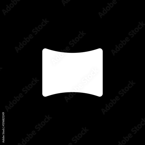 Concave Rectangle Icon
