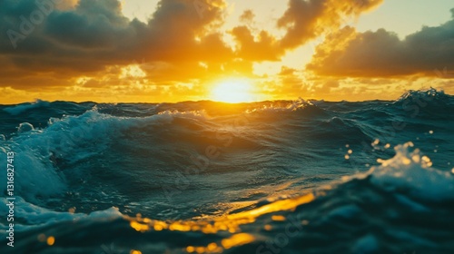 Professional Image of Exciting Evening Sea Landscape in 16:9 Aspect Ratio