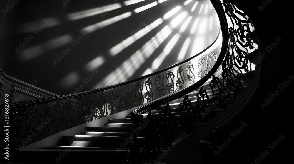 Obraz premium structure radial light