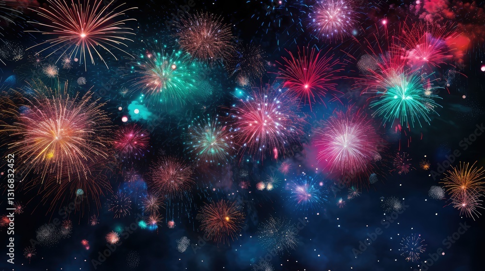 Fototapeta premium display sparkling lights