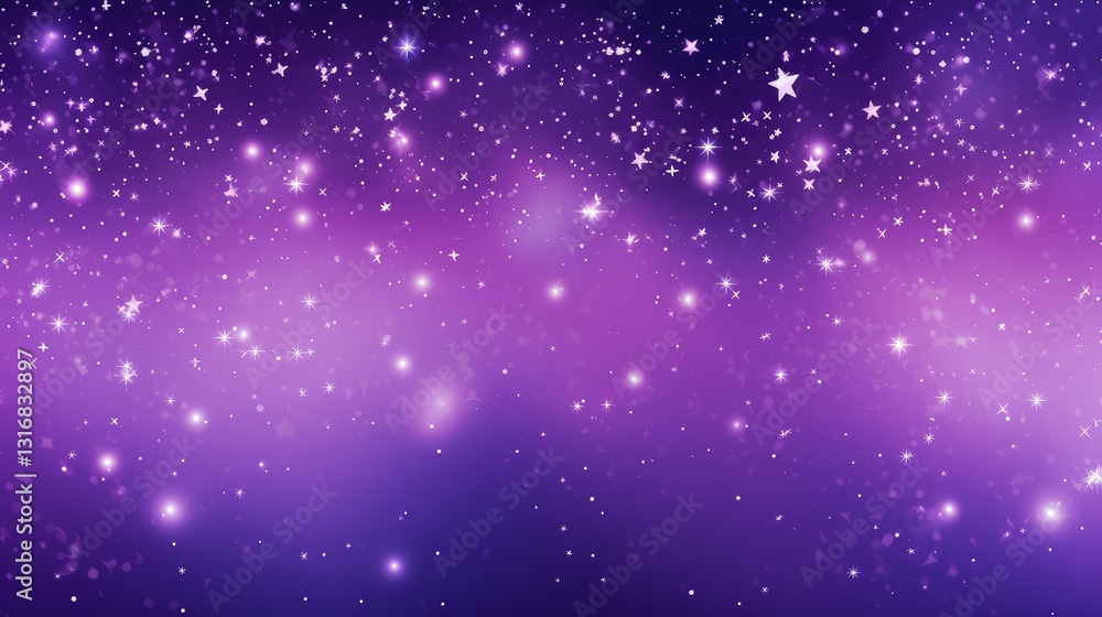 Obraz premium shot purple star background