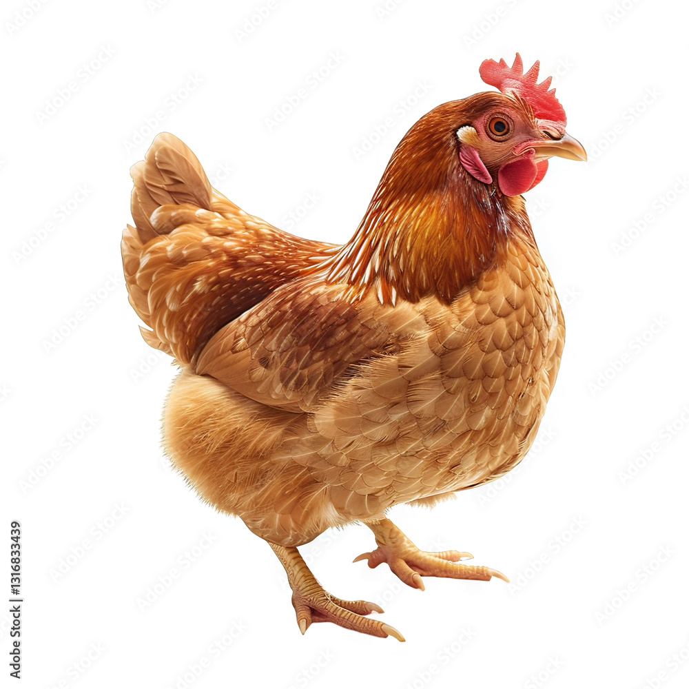 Fototapeta premium A Stunning Rhode Island Red Hen