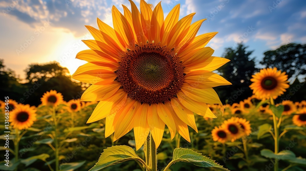 Fototapeta premium marigold yellow and orange flowers