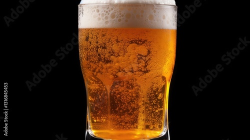 frothy beer pint transparent background