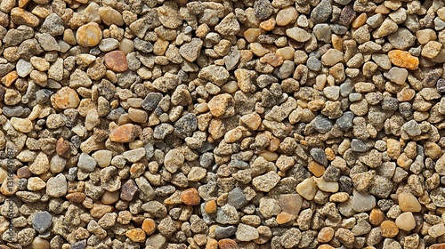 Close-up gravel texture, outdoor ground