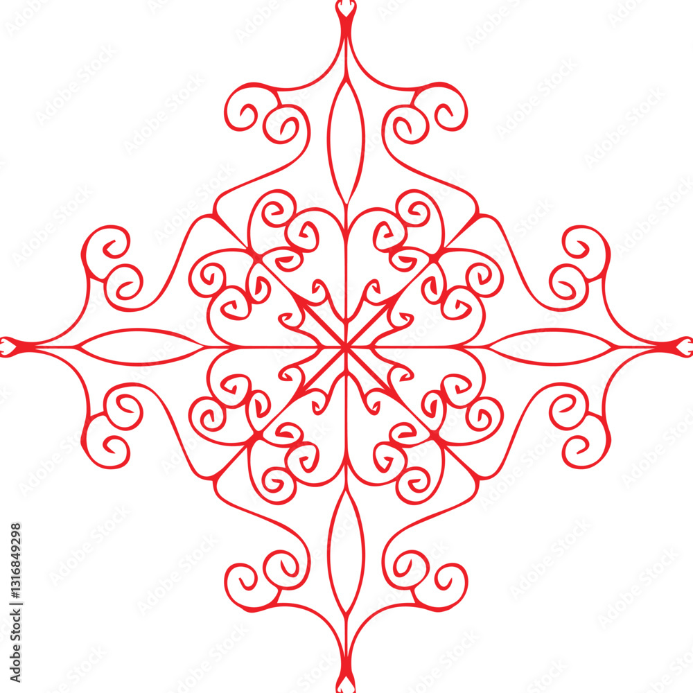 Beautiful flower art and mandala vector design Beautiful flower art and mandala vector design