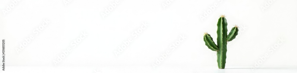 Single cactus plant isolated on white background, flora, leaf Single cactus plant isolated on white background, flora, leaf