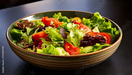 Obraz na płótnie fresh salad in a bowl w salonie