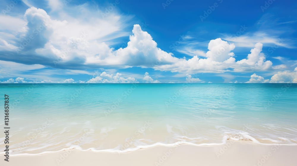 Obraz premium ocean background white and blue