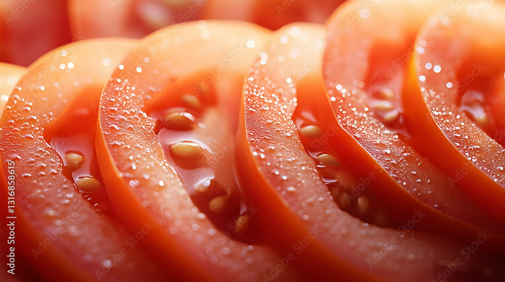 Fresh sliced tomatoes