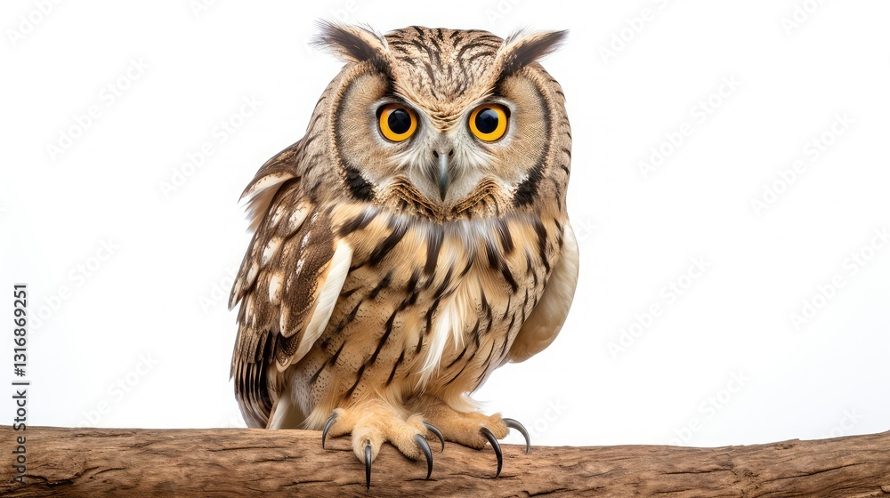 piercing owl isolated on white piercing owl isolated on white