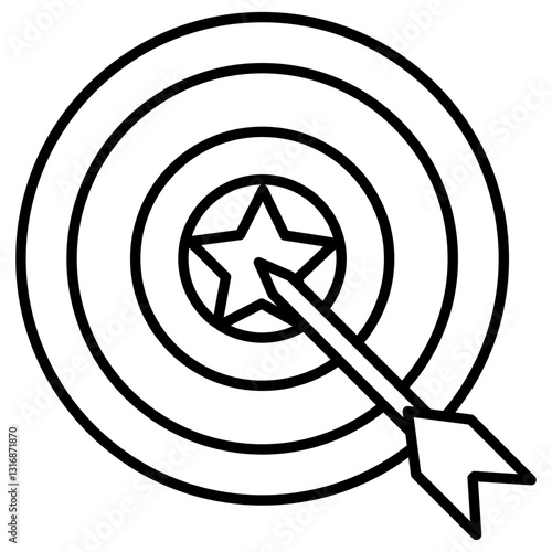 Goal vector icon