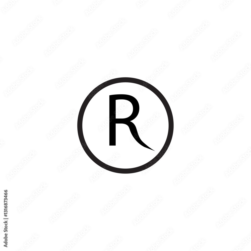 R logo in vector R logo in vector
