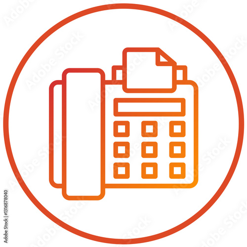 Vector Design Fax Icon Style