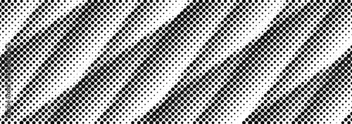 Halftone zigzag dotted pattern – abstract black and white geometric texture.