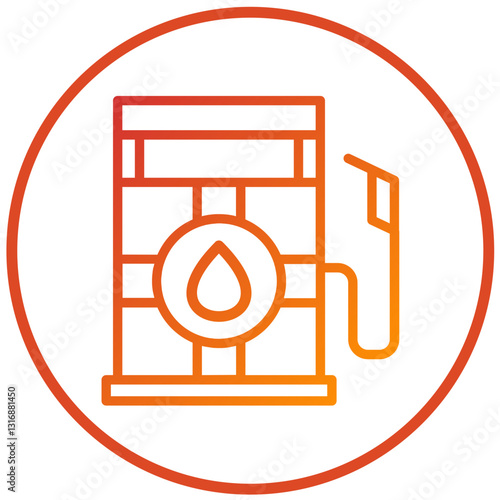 Vector Design Petrol Station Icon Style