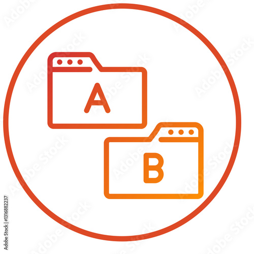 Vector Design Ab Testing Icon Style